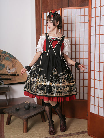 Gothic Printed JSK Lolita Witch Jumper Skirt AGD150