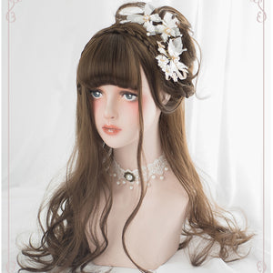 Japanese Style Harajuku Thin Bangs Lolita Long Curly Wig AG053