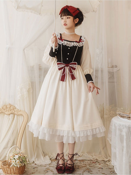 Party Lolita Girl  Leg-of-mutton Sleeve Dress OP