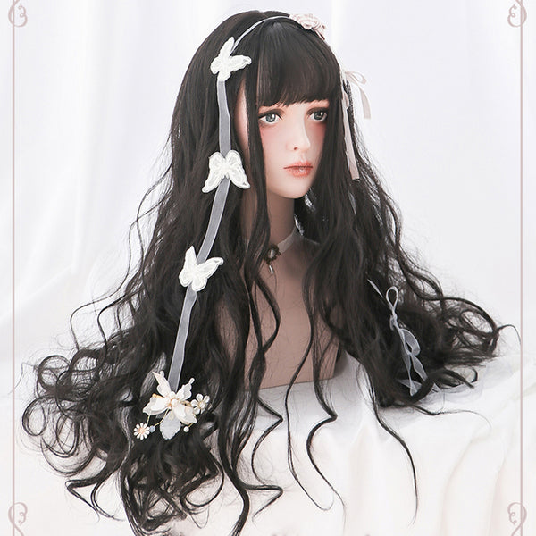Japanese Style Harajuku Matte Lolita Long Curly Wig AG072