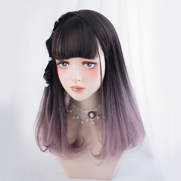 Long Curly Gradient Wig AG042