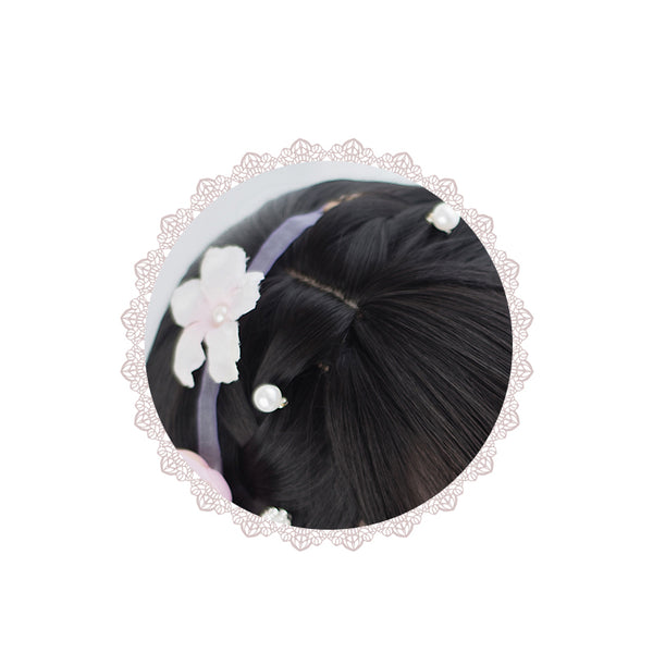 Japanese Style Harajuku Daily Sweet Lolita Long Curly Wig AG043