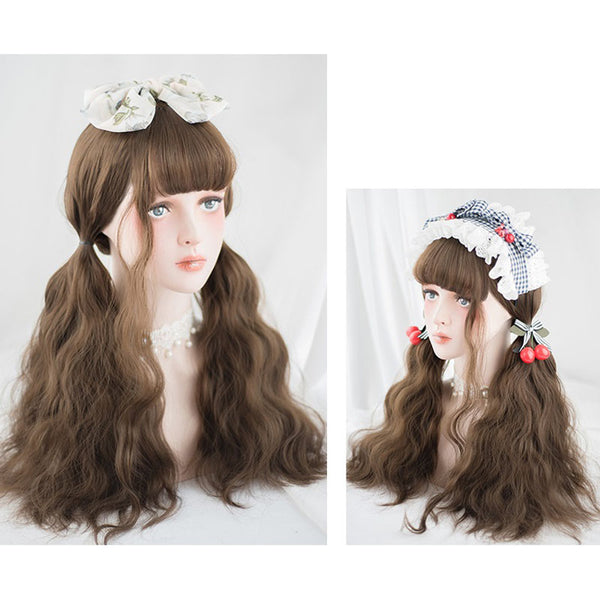 Japanese Style Daily Harajuku Lolita Long Curly Wig AG055