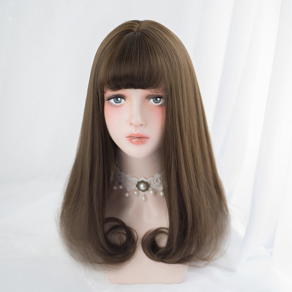 Harajuku Daily Natural Matte Lolita Long Curly Wig AG057