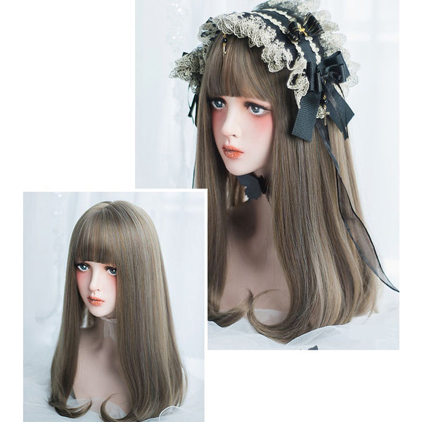 Japanese Style Harajuku Gothic Lolita Long Curly Wig AG064