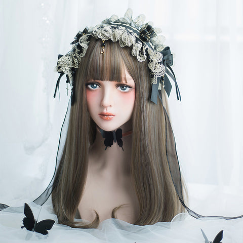 Japanese Style Harajuku Gothic Lolita Long Curly Wig AG064