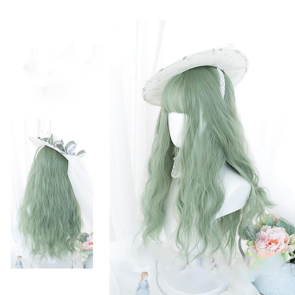 Matcha Gothic Lolita Harajuku Daily Curly Wig AG079