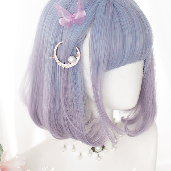 Blueberry Harajuku Short Wave Lolita Cosplay Wig AG084