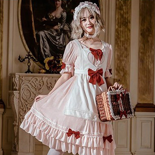 Sweet Lolita Maid Princess Bowknot Dress AGD010