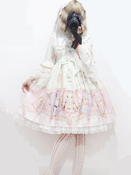 Japanese Style Court Fancy Sweet Lolita Dress AGD016