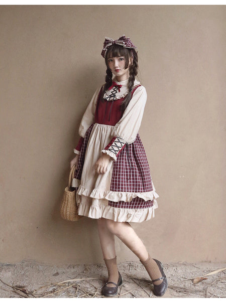 Winter Sweet Lolita Dress Daily Outfit AGD019
