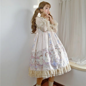 Sweet Lolita Baby Printing Princess Dress AGD020