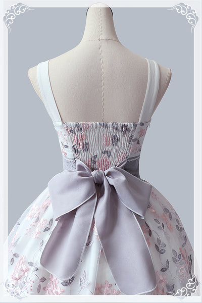 Gothic Lolita Jumper Skirt Print Bud Dress AGD029