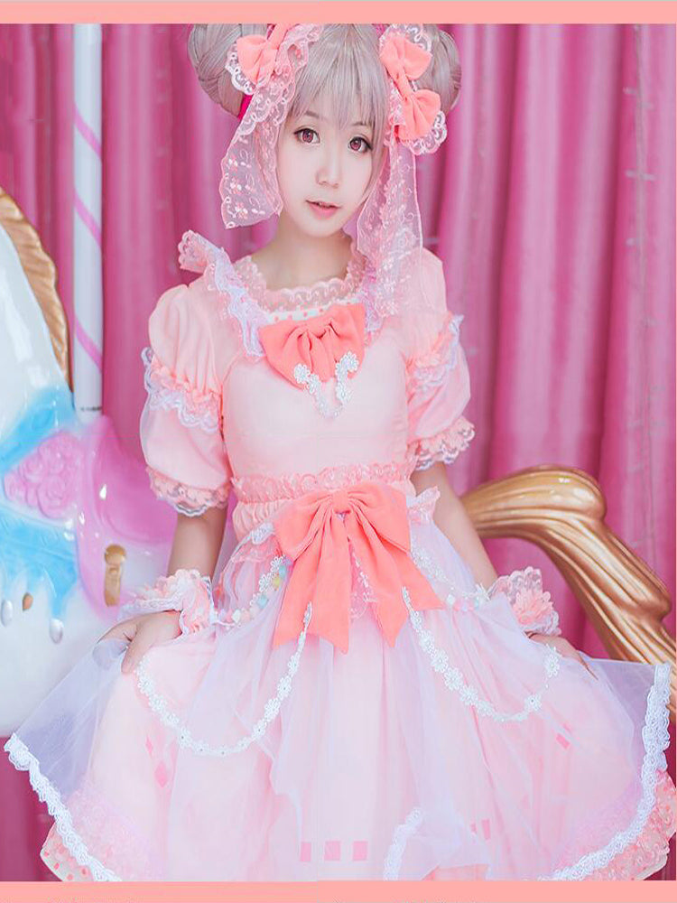 Sweet Lolita Daily Dress Kwaii Short OP Princess Skirt AGD041