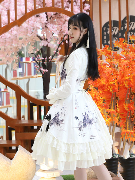 Vintage Dress Chinese Style Lolita Dress Retro Lolita AGD058