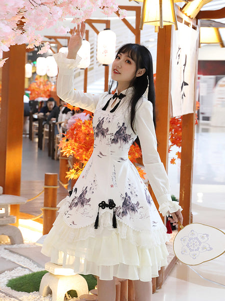 Vintage Dress Chinese Style Lolita Dress Retro Lolita AGD058