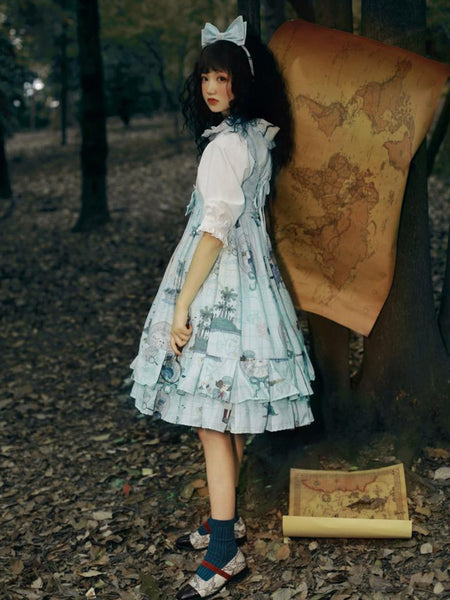 Sweet Lolita Dress Princess Lace Court Skirts AGD065