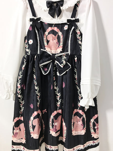 Japanese Style Court Printed Sweet Lolita Dress AGD078