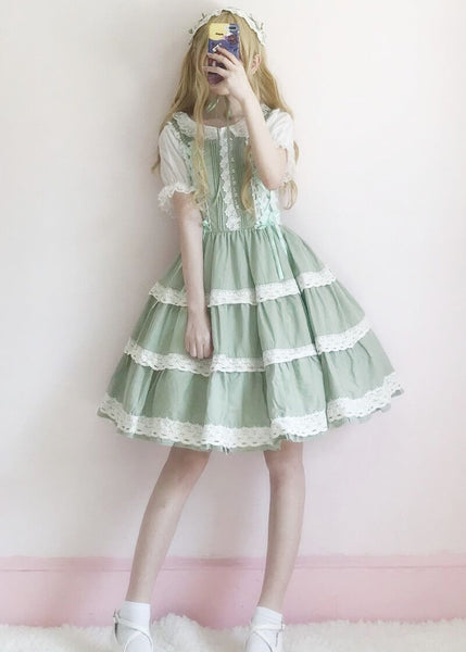 Gothic Lace Lolita Witch Dress AGD093