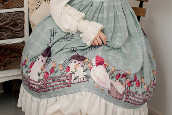 Classic Gothic Dress Princess Cotton Lolita Dress AGD133