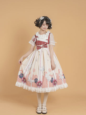 Japanese Classic Lolita Printed JSK Dress AGD147