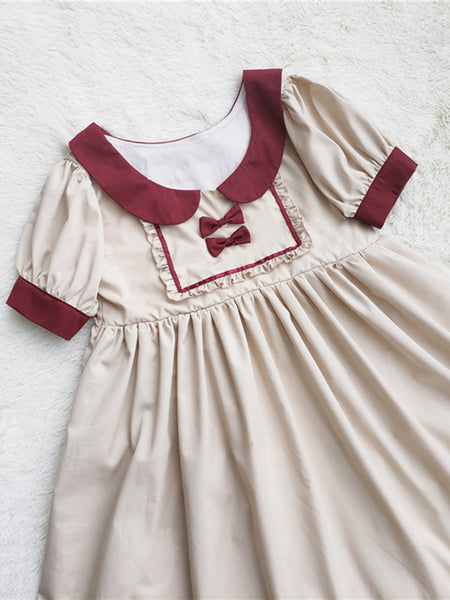 Girls Sweet Classic Lolita Printed Dress AGD167