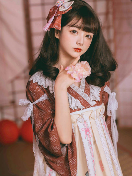Japanese Gothic Dress Princess Cotton Lolita Dress AGD169