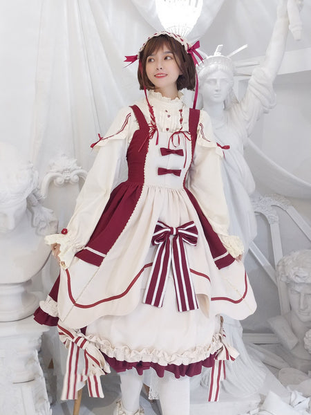Pink Printing Lolita Dress Sweet Dresses AGD172