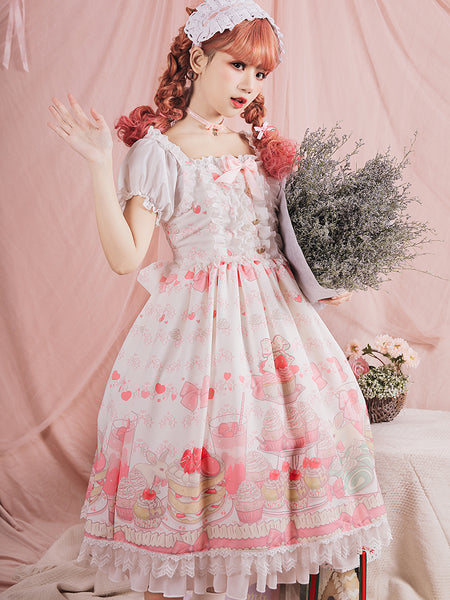 Lace-up Gothic High-waist Princess Lolita Dress AGD177