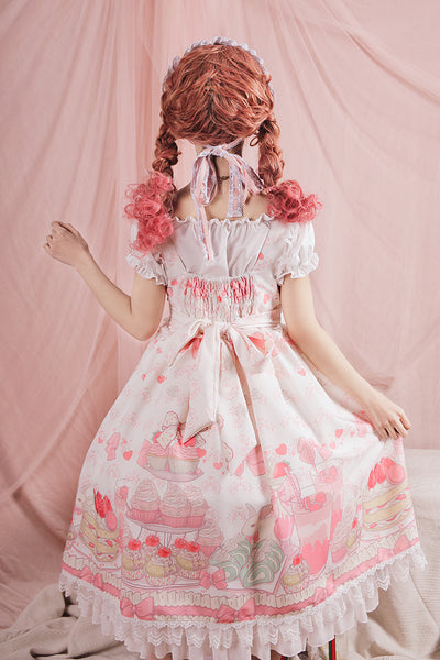 Lace-up Gothic High-waist Princess Lolita Dress AGD177