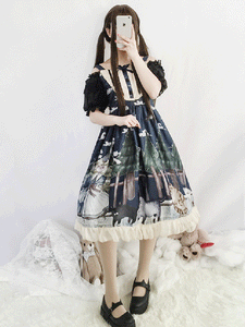 Sleeveless Dress Princess Cotton Lolita Dress AGD183