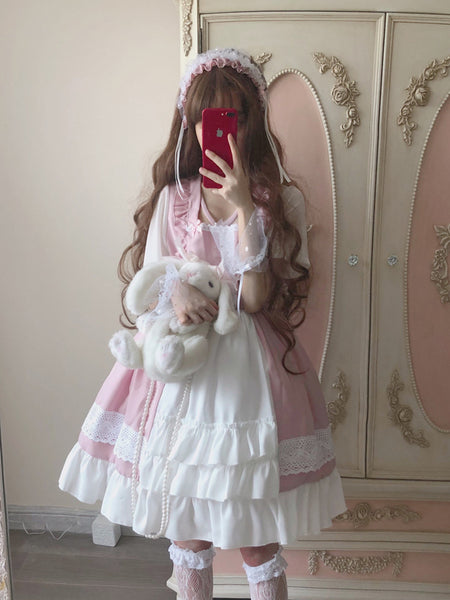 Sweet Girl Lolita Lace Princess Dress AGD186