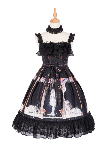 Lolita Original Dress Narcissis JSK Gothic Retro Princess Dress AGD209