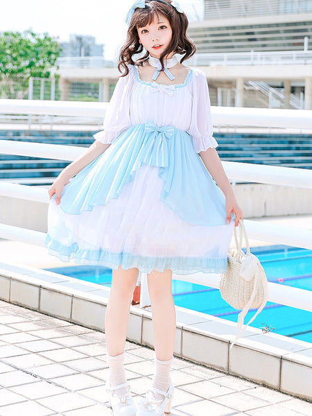 Lolita Short Sleeve Princess Cotton Lolita Dress AGD223