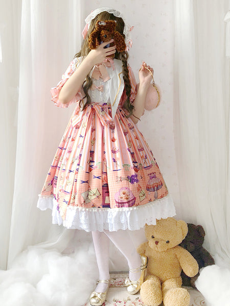 Original Love Letter Lolita Dress Gothic Reto Dress AGD225