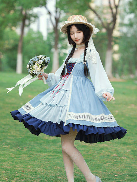 Japanese Style Original Softer Fabrics Lolita Dress AGD242