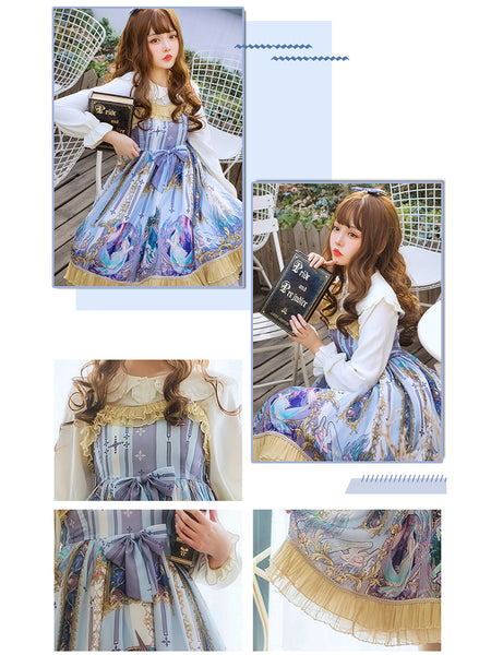 Mermaid Original JSK Gothic Princess Cotton Lolita Dress AGD248