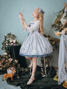 Asymmetric Design Original Gothic Princess Cotton Lolita Dress AGD250