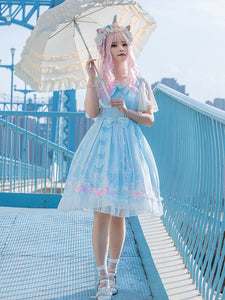 Original Gothic Princess Cat Park JSK Cotton Lolita Dress AGD254