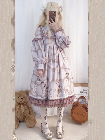 Giraffe Kirin Printed Limited Lolita Dress AGD264