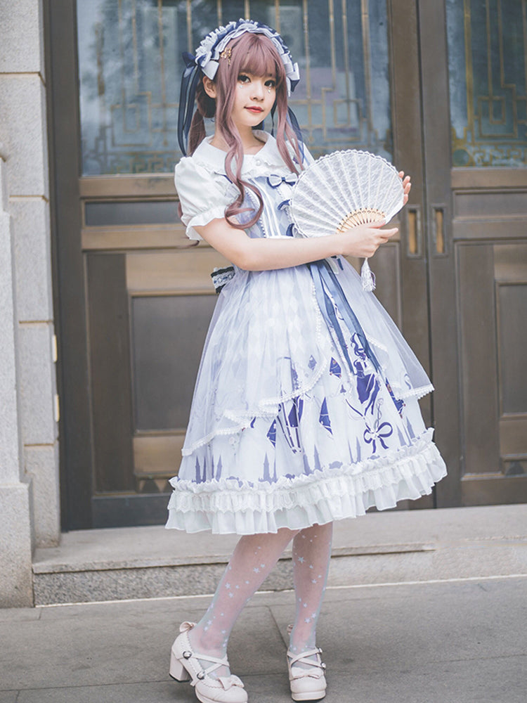 Original Gothic Dress Gemini Princess Lolita Dress AGD265