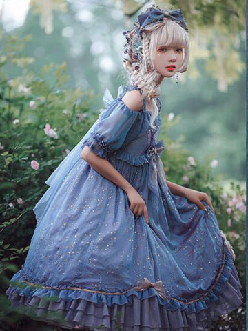 Ocean Star Gilding Dress Dreamlike Quality Lolita Dress AGD283