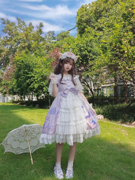 Original Lolita Dress City Of Sky Japanese Style Gothic Princess Dress AGD295