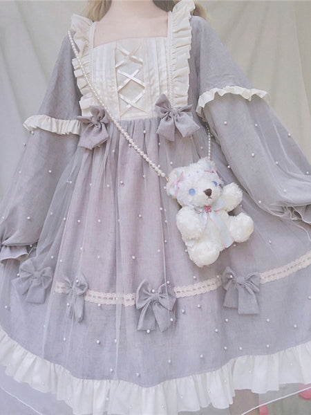 Pearl Lolita Dress Girls Sweet Lolita Ballet Dress AGD305