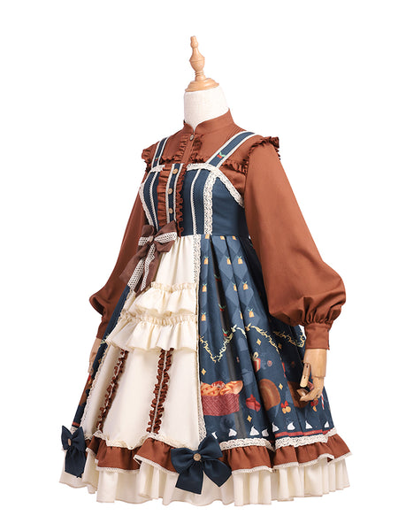 X'MAS Original Lolita JSK Gothic Princess Cotton Dress AGD307