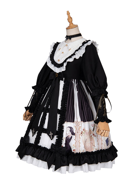 Original Lolita Dress Hymn Gothic Princess Cotton Dress AGD308