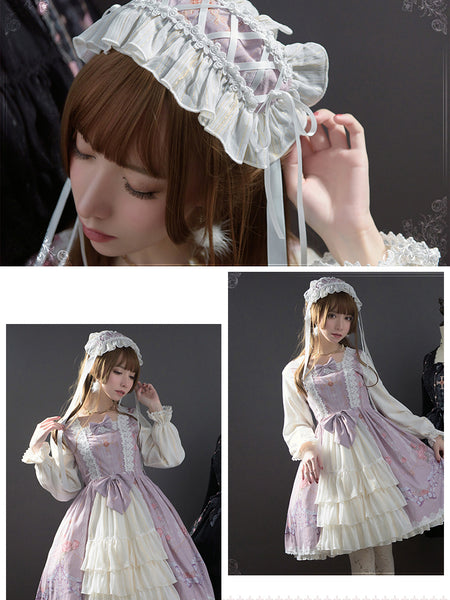 Alex‘s Flower Wall Lolita Dress Daily Princess Dress Original Lolita AGD310