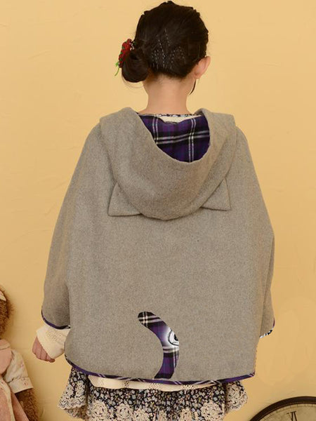 Cat Cloak With Hood Short Capes For Mori Girls AGM003