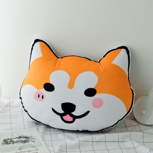 Shiba Inu Cartoon Neck Pillows Plush Dogs Pillow Cushions AGT003