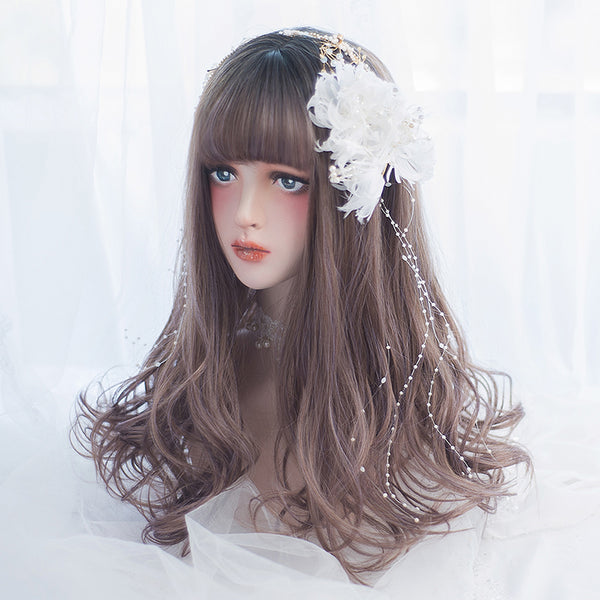 Gothic Lolita Long Curly Bangs Wig